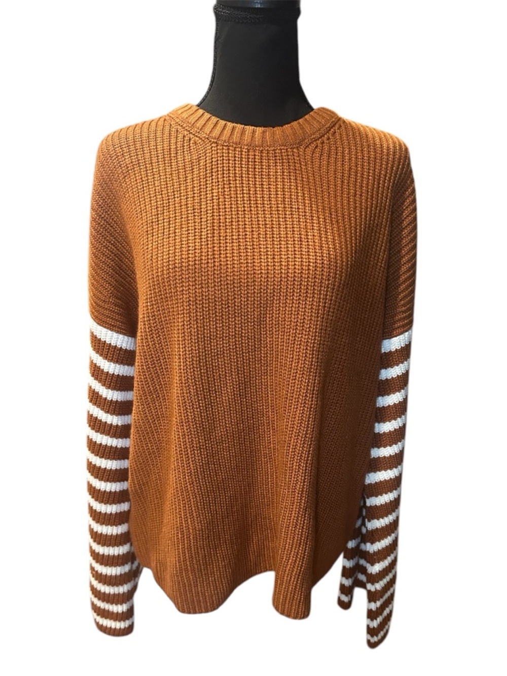Pink Lily Bell Sleeve Striped Sweater - Picture 3 of 7